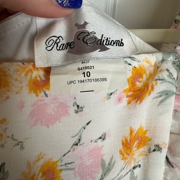 Girls Sleveless Ruffle Rare Edition Floral Sundress - Picture 5 of 5